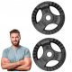  Gusseisengewichte 2x 2,5 kg Fitness Hantelstange Set 2 in 1
