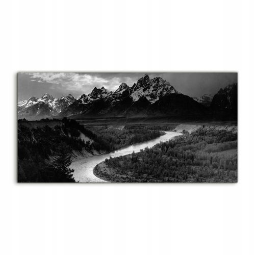 Bilder an der Wand Foto auf dem Fotogemälde River Mountains Vintage 100x50