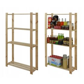    Wamar Lagerregal aus Holz, 150 x 80 x 28 cm, max. 40 kg pro Regal