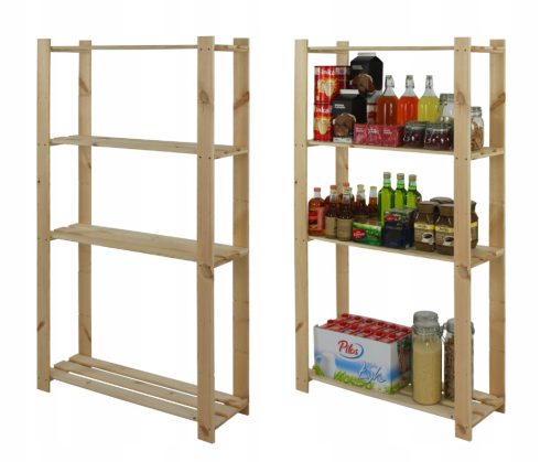  Wamar Lagerregal aus Holz, 150 x 80 x 28 cm, max. 40 kg pro Regal