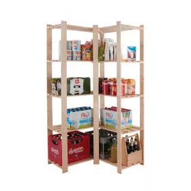    Wamar Lagerregal aus Holz, 170 x 85 x 38 cm, max. 40 kg pro Regal