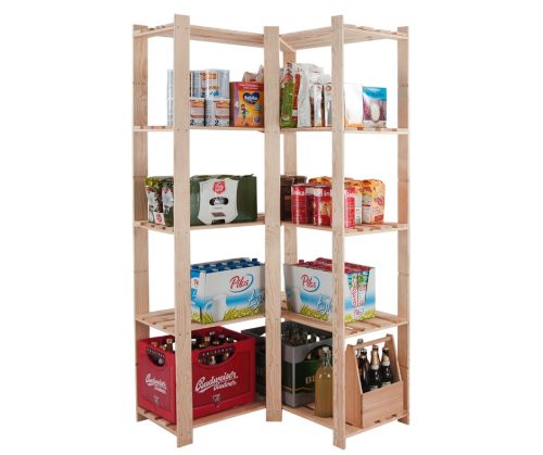  Wamar Lagerregal aus Holz, 170 x 85 x 38 cm, max. 40 kg pro Regal