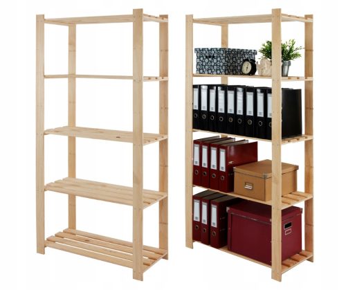  Holzspielzeug-Bücherregal 170X80X38 5St