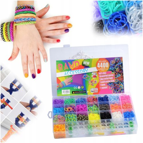  GUMMI FÜR DIE HERSTELLUNG VON ARMBÄNDERN MEGA GROßES KREATIV-SET FÜR MÄDCHEN