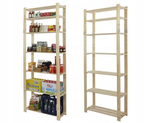  Wamar Lagerregal aus Holz, 220 x 80 x 28 cm, max. 40 kg pro Regal