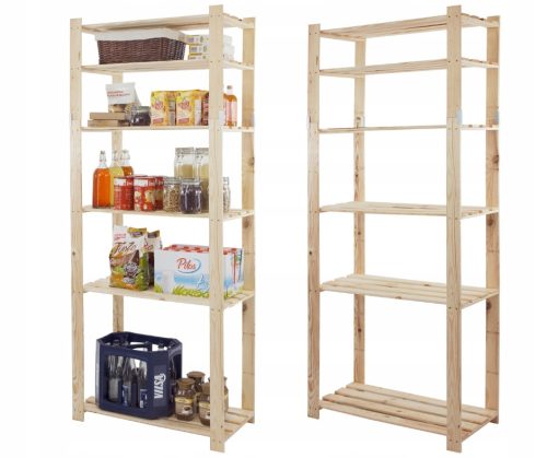  Wamar Lagerregal aus Holz, 200 x 80 x 38 cm, max. 40 kg pro Regal