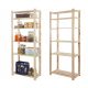  Wamar Lagerregal aus Holz, 200 x 80 x 38 cm, max. 40 kg pro Regal