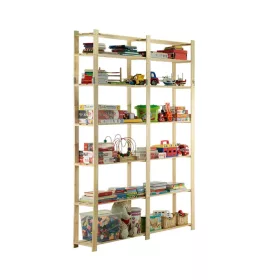  Holzspielzeug-Bücherregal 220X170X28 7St