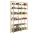  Holzspielzeug-Bücherregal 220X170X28 7St