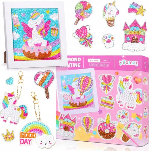  Diamant-Stickaufkleber SET XXL 27e Einhorn