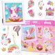  Diamant-Stickaufkleber SET XXL 27e Einhorn