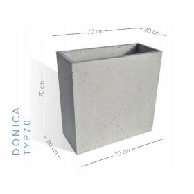  PASOŃ Blumentopf 70 cm x 30 x 70 cm Beton