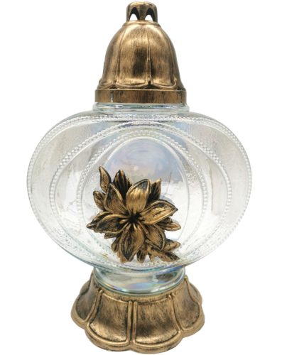  Wunderschöne moderne Kerzenuhr Lilie, groß und massiv