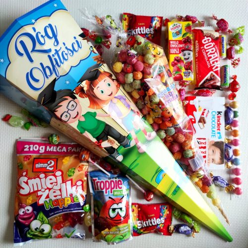 Exklusiver Geschenkkorb „Róg Obfitości“ – Bunter Mix aus Süßigkeiten und Snacks