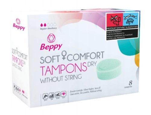  Tampons ohne Schnur Beppy Dry Tampons BP002A 8 Stk.
