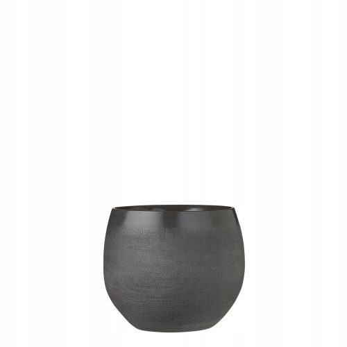  Edelman Blumentopf 20 cm x 20 x 18 cm Keramik in den Farbtönen Grau und Silber