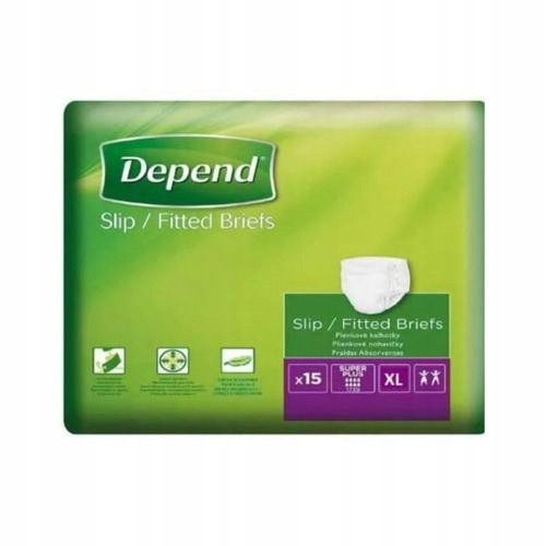  DEPEND SLIP Super Plus Größe XL Erwachsenenwindeln, 15 Stk.