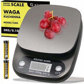  Stazer 08142 Küchenwaage Silber/Grau 5 kg