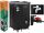 Regenwassertank 500 l 98 x 80 cm schwarz