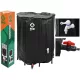  Regenwassertank 500 l 98 x 80 cm schwarz