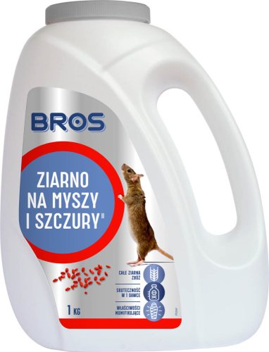 Abwehrmittel für Tiere Getreide für Mäuse und Ratten Bros. 1 kg