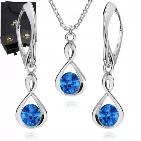 Infinity Silber Schmuckset Hochzeitsset