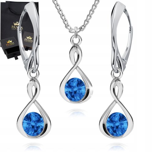  Infinity Silber Schmuckset Hochzeitsset