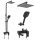 Rea Fort Black Matt Aufputz-Duschset