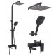 Rea Fort Black Matt Aufputz-Duschset