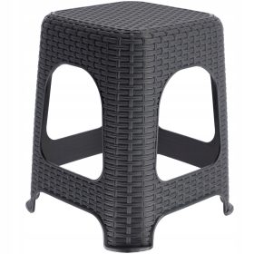  KÜCHENHOCKER, HOCKER, STUHL, ANTHRAZIT RATTAN