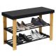  Schuhschrank mit Sitz Gockowiak 68,5 x 45 x 28 cm schwarz