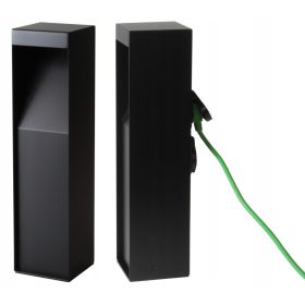    MCJ rechteckiger Lichtmast mit integrierter LED-Quelle, 40 cm, grau