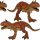  DINOSAURIER CARNOTAURUS FIGUR MIT BEWEGLICHEN PFOTEN