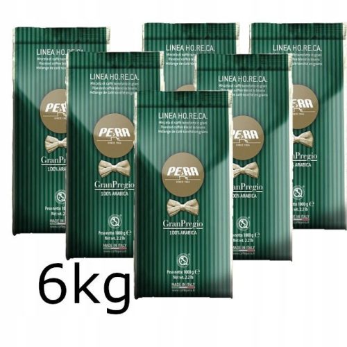  Kaffeebohnen 100 % Arabica Pera Gran Pregio Italienisch 6 kg