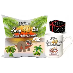  Kissen- und Tassenset zum 40. Geburtstag Epic Mugs 3-tlg.
