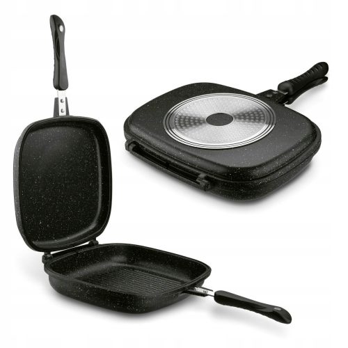 Bratpfannen Konighoffer Doppio Marmor Grillpfanne 32 cm antihaftbeschichtet
