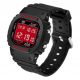  DIGITALUHR, ELEKTRONISCHES SANDA, SPORTLICHER STIL, ROTES ZIFFERBLATT