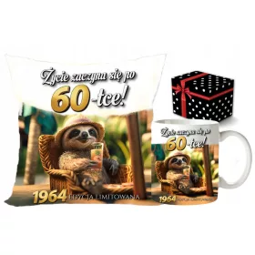  LUSTIGES GESCHENK ZUM 60. GEBURTSTAG. Tasse + Kissen