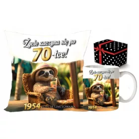  LUSTIGES GESCHENK ZUM 70. GEBURTSTAG. Tasse + Kissen