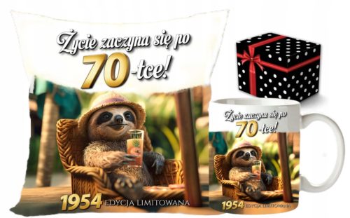  LUSTIGES GESCHENK ZUM 70. GEBURTSTAG. Tasse + Kissen