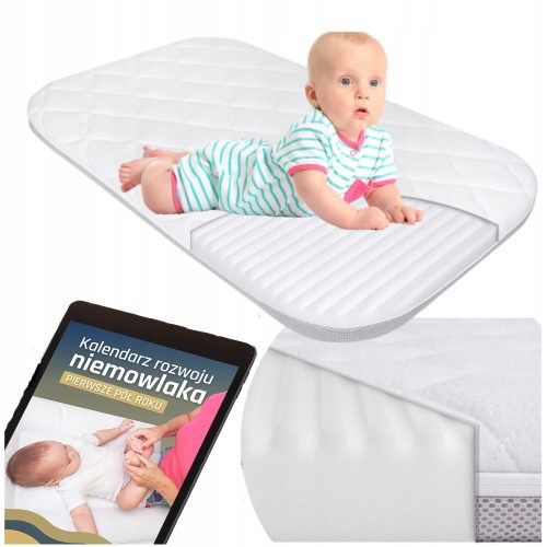  Matratze Manufaktura Lionelo Matratzen mittel – hart 86 x 50 x 6 cm + Baby-Entwicklungskalender – erste sechs Monate Małgorzata Paleczny – Mutter-Physiotherapeutin
