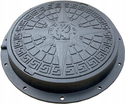 Schachtabdeckung für Klärgrubenbrunnen Ø800/600 PE 5 Tonnen