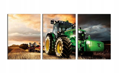 Bilder an der Wand 3x WANDBILD John Deere Traktor 50x70
