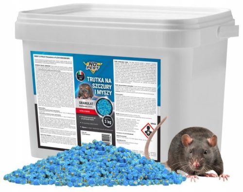 GIFT PELLET GRANULA FÜR RATTEN UND MÄUSE ULTRA STARK NO PEST 3KG