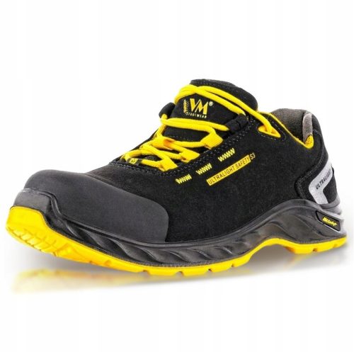 VM Footwear California Arbeitsschuhe, Größe 49 + MICHELIN - Aufkleber, weiß, 8 x 5 cm