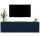  Glamour Hängeschrank TV-Kommode Marineblau 150 cm