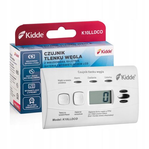 Kidde K10LLDCO Kohlenmonoxidmelder mit Display