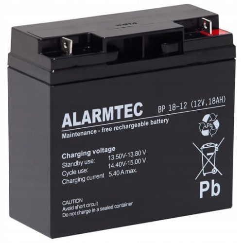BATTERIE ALARMTEC BP 18 Ah 12 V 18-12