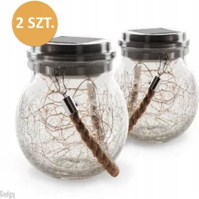  Gadgy Solarlampe, schwarz, 12 cm, 2 Stk.