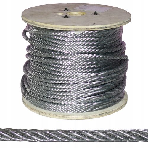 50m Seil Stahlseil 10mm 6x19+FC, verzinkt